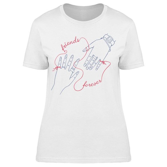 Friends Forever With Red String T-Shirt Women -Image by Shutterstock, Female Small