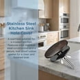 thumbnail image 6 of BlinkLLX 2 Inch Stainless Steel Kitchen Sink Hole Cover Blanking Metal Plug, Oil Rubbed Bronze Drain Stoppers with Washer, 6 of 7