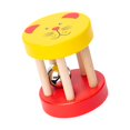 thumbnail image 2 of Sonajero de madera para bebé, juguete sensorial Montessori, regalo de vacaciones de enfermería portátil, campana cilíndrica, juguete para desarrollar amarillo, 2 of 8