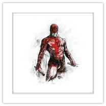Gallery Pops Marvel Comics Daredevil - The Man Without Fear Sketch Wall Art, White Framed Version, 12" x 12"