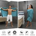 thumbnail image 5 of Smuge 2 Pack Oversized Bath Towel Set 35 x 70 Inches, Microfiber Ultra Soft Plush, 600 GSM Highly Absorbent Quick Dry Luxurious Bath Sheets Towels for Bathroom Hotel(Green Pine), 5 of 8
