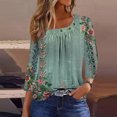 thumbnail image 2 of Back to School Pohista Casual Tops for Women Trendy Summer Womens Blouses And Tops for Work Womens T Shirts Casual 3/4 Sleeve Blouse My Order My Items, 2 of 5