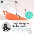 thumbnail image 4 of Kayak Ceiling Hoist Overhead Garage Storage Rack with Pulley System for Canoes and Paddleboards - Heavy Duty Adjustable Straps, 4 of 6