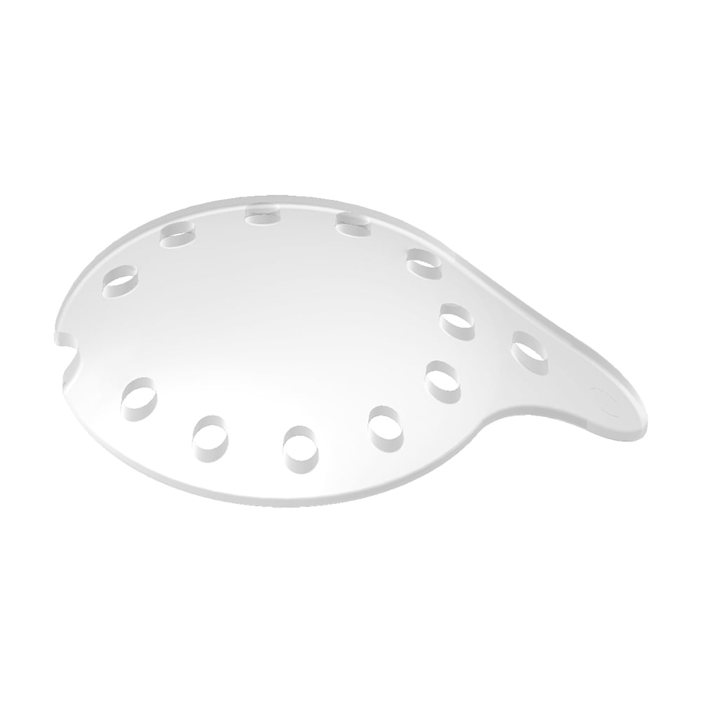 Optego Clear, Vented Polycarbonate Eye Shields, Universal Left or Right Eye, 2/Pk