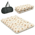 thumbnail image 1 of Costway Full Futon Mattress Japanese Floor Pad Washable Cover Carry Bag Brown Bear, 1 of 9