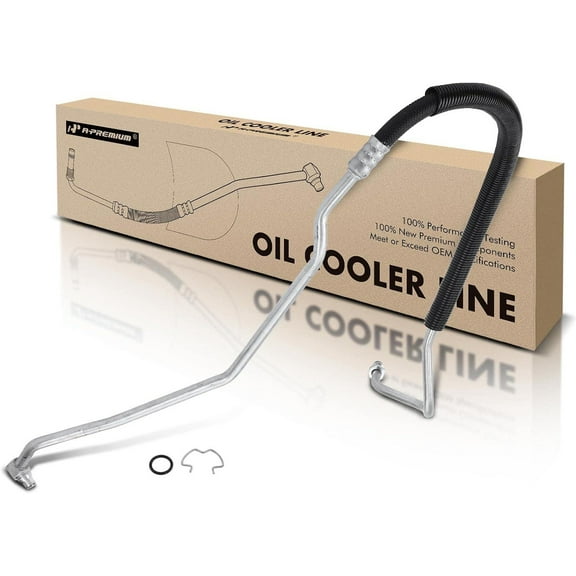 A-Premium Inlet Driver Side Engine Oil Cooler Line Hose Assembly Compatible with Chevrolet Tahoe GMC Yukon C1500 C2500 K1500 K2500 Suburban C3500 K3500 Fits select: 1995-1996 CHEVROLET GMT-400 C3500