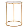thumbnail image 3 of SAFAVIEH Shay 19.7 in. H Glass Top Accent Table, Gold Leaf/Clear Glass, 3 of 10