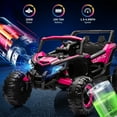 thumbnail image 6 of EastVita Ride on UTV Car, 24V Battery Powerd Electric Off-Road UTV Car w/Remote Control, 200W Motor, Spring Suspension, Music, LED Lights, Ride on Car Rose Red, 6 of 7