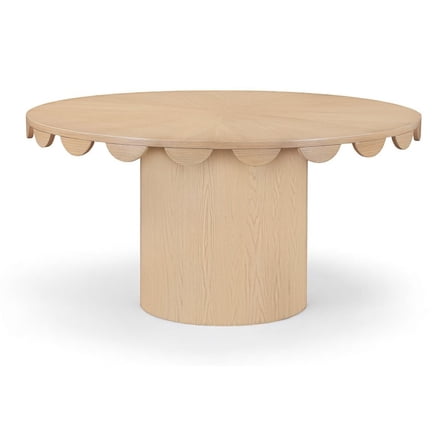 Meridian Furniture Dahlia 60" Natural Oak Veneer Dining Table