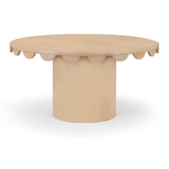 Meridian Furniture Dahlia 60" Natural Oak Veneer Dining Table