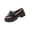 Black, variant on Wensltd Women Fashion Loafers Plus Size Thick Sole Shoes Low Heel Round Toe Casual Comfort Outdoor Daily Shoes Black