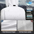 thumbnail image 6 of BALEAF Women's Long Rain Coat Packable Waterproof Windbreaker Lightweight Cycling Jacket with Hood White XXL, 6 of 7