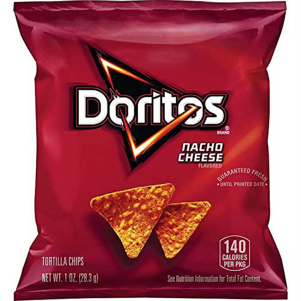 Doritos Nacho Cheese Flavored Tortilla Chips, 1.75 Ounce (Pack of 64)