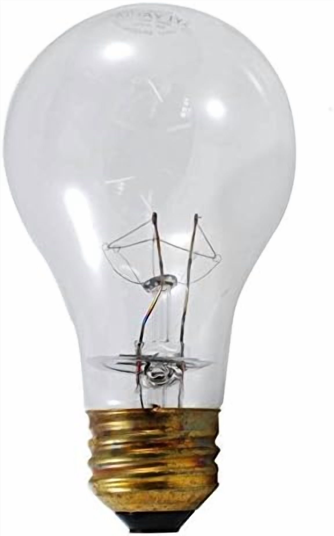 60 Watt Rough Service Traffic Signal Light Bulbs 6 Pack - Long Life 8000 Hour Incandescent A19 E26 Medium Base, 60W 120V Clear Soft White 2600K Dimmable