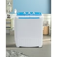 thumbnail image 5 of Muhub 18lbs Portable Washing Machine,Compact Twin Tub Wash&Spin Combo for Apartment, Dorms,Blue, 5 of 7