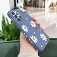 thumbnail image 6 of Galaxy A23 5G Case for Women Girls Cute Daisy Flower Camera Lens Protector Thin Slim Liquid Silicone Rubber Shockproof Protective Cover Phone Case for Samsung Galaxy A23 5G 6.6"-Purple, 6 of 10