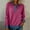 Hot Pink#01, variant on Yteetum Denim Patchwork Sweatshirts for Women Oversized Lapel Quarter Button Down Sweatshirt Pullover Tops Casual Plus Size Turndown Collar Loose Comfy Long Sleeve T Shirt Fall Spring Clothes