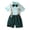 T2_Army Green, variant on Boys Summer Outfits Toddler Formal Outfit Kid Gentleman Short Sleeve Shirt Bowtie Boy Suspender Shorts Wedding Suit Boys Outfits