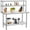 Stainless steel color 36*24*54.5inch, variant on Stainless Steel Work Table, 36x24 Inch NSF Commercial Workbench - Heavy-Duty with 4 Adjustable Overshelves & Hooks for Lab, Kitchen, Garage