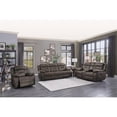 thumbnail image 4 of Lexicon Madrona Hill Microfiber Double Reclining Love Seat in Dark Brown, 4 of 9