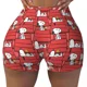 thumbnail image 1 of Pantalones cortos de ciclismo para entrenamiento de voleibol con paisaje de Van Gogh personalizado de Snoopy y Charlie Brown Pantalones cortos de yoga para gimnasio de Peanuts para mujer, 1 of 5