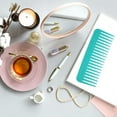 thumbnail image 4 of 2 men's and women's durable wet or dry hair combs Women's wide tooth combs Hair styling combsblue, 4 of 5