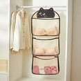 thumbnail image 4 of Hanging Sock Storage Bag for Wardrobe Door - Multi-Pocket Organizer for Socks, Underwear & Accessories, 40 x 111cm Cloth Organizer with Hooks, 4 of 4