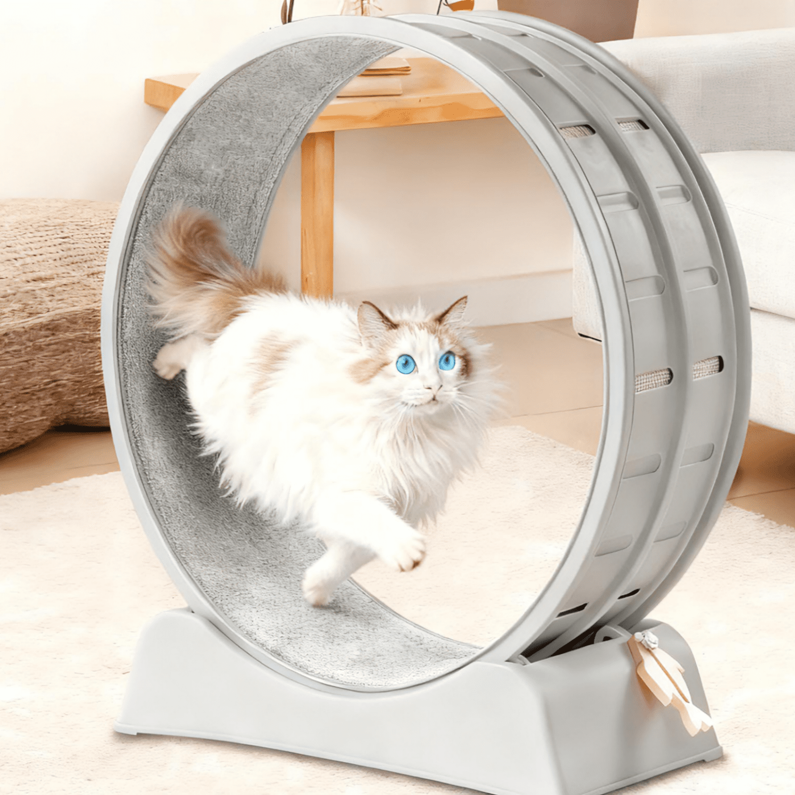 Ktaxon 31in Cat Treadmill Exercise Wheel, Gray Fitness Running Wheel for Indoor Cats