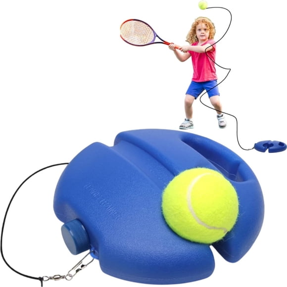 2-piece tennis training ball set - With long elastic rope - Individual exercise machine - Portable training aid - 20.5*5 cm - Suitable for adults, children, and beginners - Blue