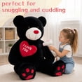 thumbnail image 3 of Tezituor 47" Teddy Bear Stuffed Animal Giant Bear Plush with I Love You Heart Plush Toy, 3 of 6