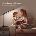 thumbnail image 2 of Lámpara de escritorio, lámpara de mesa LED, lámpara de mesa 220LM, 3 niveles de brillo, regulable, lámpara de luz diurna, protección para los ojos, lámpara de noche, luz de lectura para niños, oficina, 2 of 8