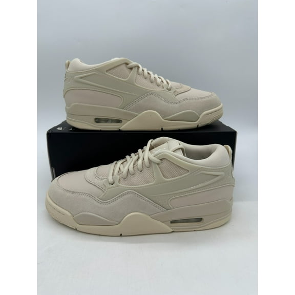 Air Jordan 4 RM Women's size 10 Cream Tan Leather Athletic Shoes FQ7940 200