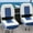 Blue, variant on Datingday 2-Pack Universal Fit Folding Boat Seats ,20" High Back Captain Chairs w/ Thick Foam, Waterproof PVC, Aluminum Hinge for Fishing, Boating,Grey