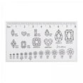 thumbnail image 1 of LOVIVER 6X Manucure Manucure Outil de Mesure Transparent PVC Accessoires 8.6cmx4.9cm, 1 of 3