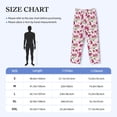 thumbnail image 4 of Balery Lilies Flowers print Men's Pajama Pants,Ultra Lightweight Pjs,Lounge Pant-Large, 4 of 9