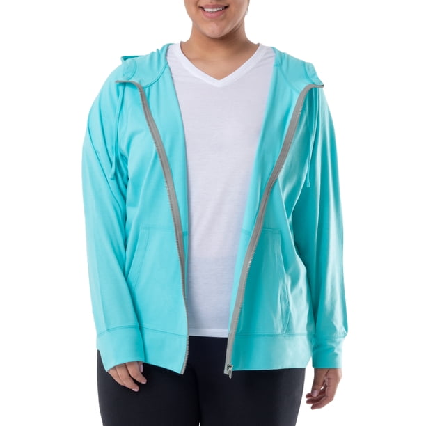 Athletic Works Women's Plus Size Lightweight ZipUp Hoodie