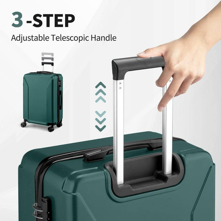 Zimtown 5-Piece Luggage Set with 8 Packing Cubes, Hard Shell
