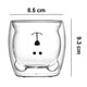 thumbnail image 5 of Lindo oso taza de té doble pared vidrio leche café oso taza con asa aislado taza de cerveza espresso lindo regalo de cumpleaños para mujeres hombres día de San Valentín, 5 of 8