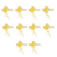 thumbnail image 2 of Bearachild 10 Uds. De lazos para envolver con decoración de cinta, nudos de regalo exquisitos, decoración colorida, lazo artesanal, adorno para Kits de decoración para fiestas Amarillo, 2 of 6