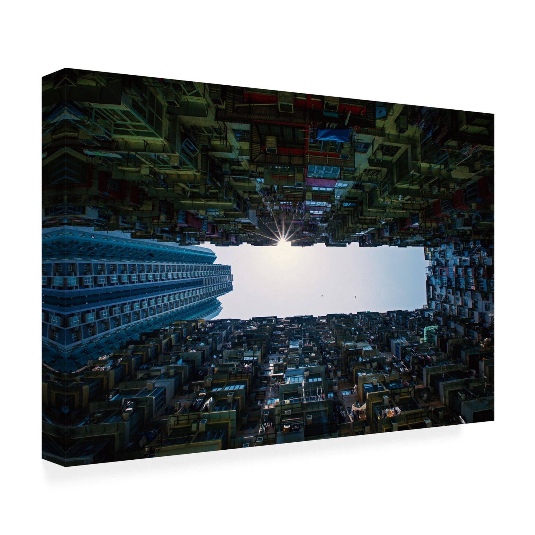 Canvas Wall Art - Heung-mu Her 'Yick Cheong Building' Wall Art for Living Room, Bedroom, or Office Décor by Trademark Fine Art - 32 x 22 Inches