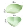 thumbnail image 7 of 10Pcs Plastic Leaf Heart Shape Sauce Dish, Mini Side Seasoning Dish, Condiment Dishes/Sushi Soy Dipping Bowl, Snack Serving Dishes, 7 of 7
