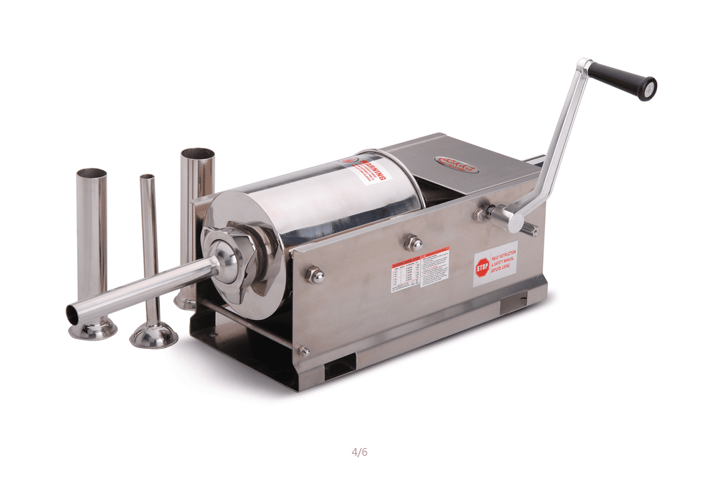 Hakka 7 Lbs(3 Liter) Sausage Stuffer 2 Speed Stainless Steel Horzontal