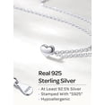 thumbnail image 6 of ChicSilver 925 Sterling Silver Heart Necklace for Women Tiny Small Heart Necklace for Women Endlessness Love Dainty Necklaces - 16", 6 of 11