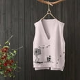 thumbnail image 5 of Bovemsi Camisole Tops for Women Autumn And Winter New Vest Horse With Embroidered Knitted Trendy Loose Versatile Sleeveless Sweater Basic Tanks, 5 of 8