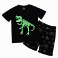 thumbnail image 3 of UAYOTSE Printed Short Sleeve Tee Shorts Casual Summer Two Piece Suit for Boys and Girls Daily Kids Wear Size 7-8 Years, 3 of 9