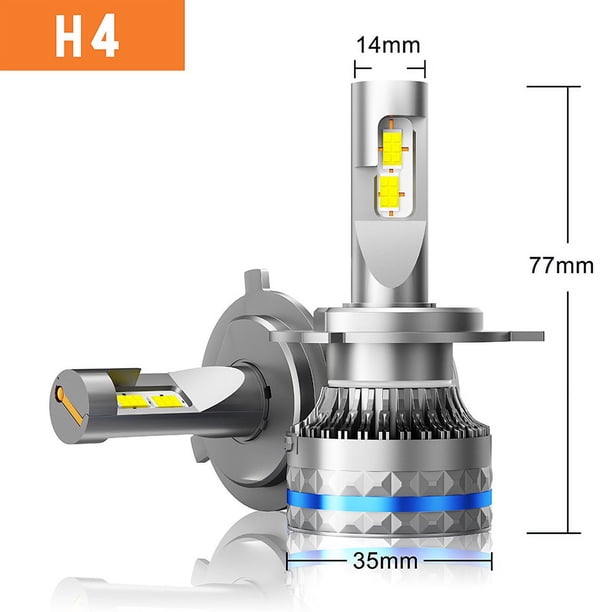 Faro LED para coche de 120 W, superbrillante, de alta potencia, luz de lejos y de cerca, faro LED modificado H11 H4 H7