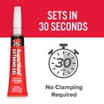 thumbnail image 4 of Gel Superglue J-B Weld SuperWeld Extreme, 15 ml, paquete de 2, 4 of 7