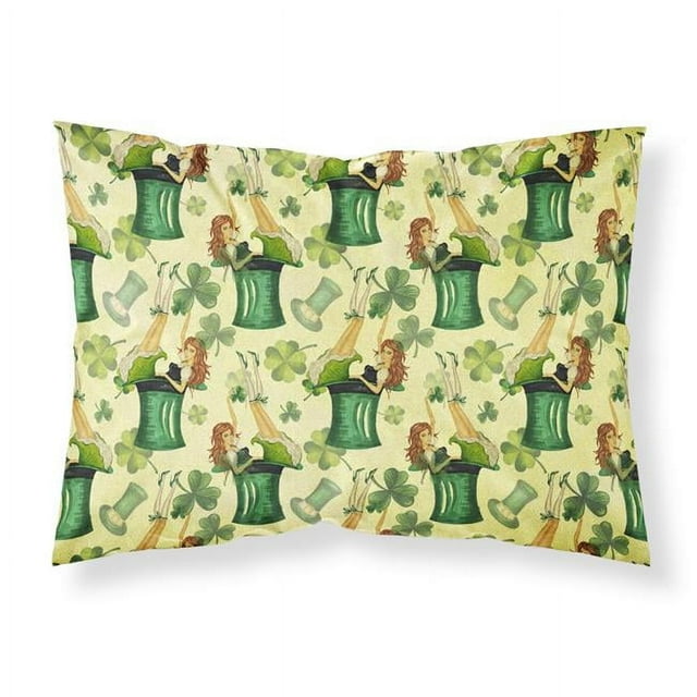 Carolines Treasures BB7559PILLOWCASE Watercolor St Patricks Day Party Fabric Standard Pillowcase