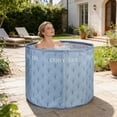 thumbnail image 5 of Beuway 31"Large Upgraded Foldable Bathtub for Adult,Portable Hot Ice Bath Tub,Soaking Spa(Sky Blue), 5 of 11