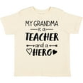 thumbnail image 3 of Inktastic My Grandma is a Teacher and a Hero Boys or Girls Toddler T-Shirt, 3 of 5